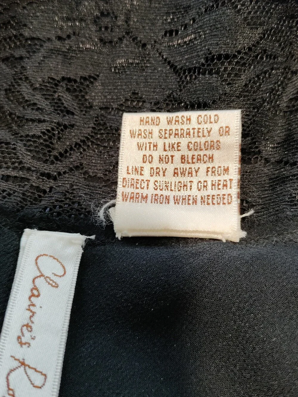 Y2k Vintage Claire's Rose 100% Silk Lingerie Gown Medium - Picture 8 of 11